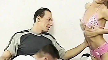 Blonde Bisexual Threesome Anal - Hot Babes Ass Fuck & Blowjob