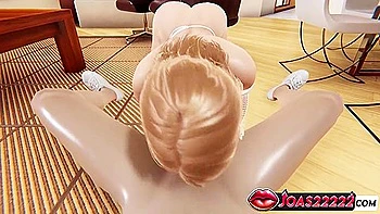 Anime Girl And Car Toon - Seductive Nesty In 3d Hentai Big Dick Handjob, Sloppy Pov Blowjob & Titjob Cumshot