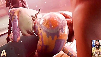 Bald Ass Cunt Eve Gets Bulging Pussy Fucked, Jules Gets Backshots From Behind