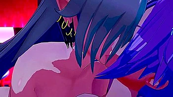 Anime Hentai In Mirko, Yoruichi And Olga Have A Triple Chocolate Lesbian