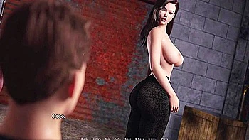 Huge Boobs In Titty Fuck His Massive Thick Cock He Covers Her Big Boobs In Cum, Big Tits Made Him Cum - Gi Porn Game