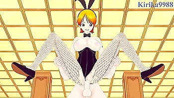 One Piece In Nami (bunny Girl) And I Have Intense Sex In The Casino Hentai