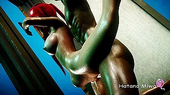 Hiniwa Ryodo Naughty Horny Little Slut Addicted To Huge Black Cocks Getting Destroyed In The Aquarium Tight Dirty Pussy - 3d Animated