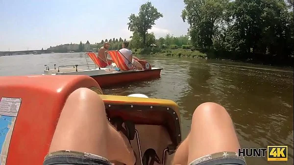 HUNT4K. Rich gentleman wants to touch boobs and drill cute pussy