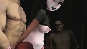 Srowd Of Guys In All Holes Of A Young Vampire-girl Mavis Dracula