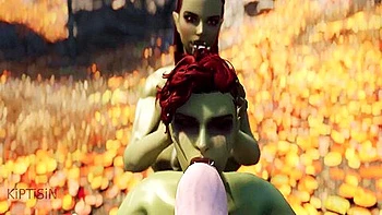 Two Step sisters Orc And A Big Futa Cock Of A Warrior Lioness 2