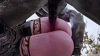 Troll Fucks This Curvy Warrior With His Big Dick 2