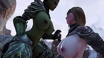 Orc And Nord Warrior Girls Were Fucked By Dragonborn Big Cock 2