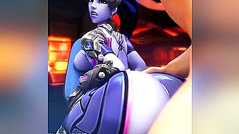Widowmaker Gets Anal Massage