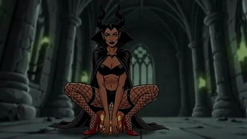 Maleficent Halloween Hentai: Magic Pumpkin MILF Fucks in 3D Cartoon