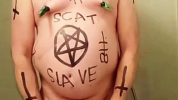 Satan slave gets extreme piss enema treatment