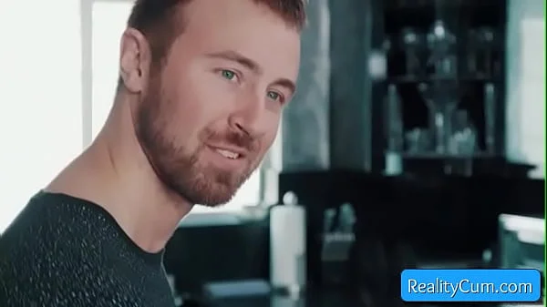 Amazing natural big tit blonde milf Lena Paul show her naked amazing body to her room mate and seduces him