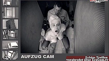 3 Hole Sex In The Elevator With Secretary Mila Milan