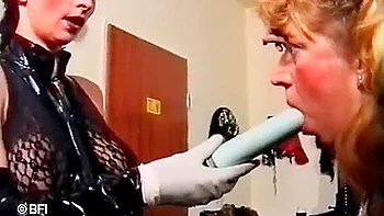 Bounding Her Blonde Slave And Vibrating Her Pussy