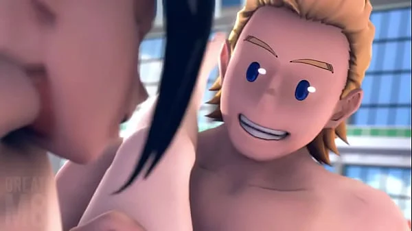 Mirio fucks momo and give her a creampie