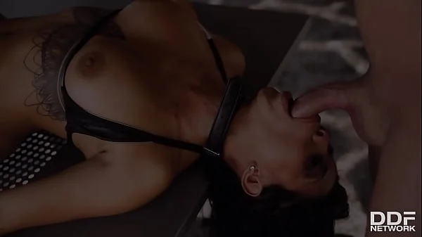 Canela Skin fucked deep in her tight asshole with master's big fat dick