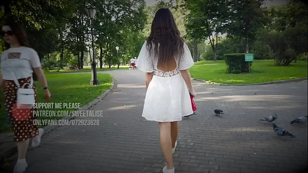 Public upskirt flashing no panties