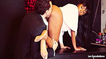 (noe Milk, Andy Stone & Adrian Dimas) Ebony Latina Gets Cock In Hot Threeway 14 Min