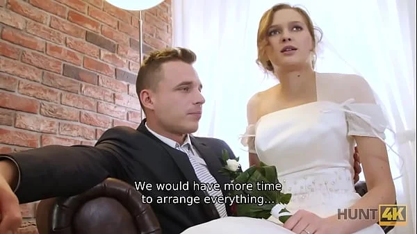 HUNT4K. Married couple decides to sell brides pussy for good price