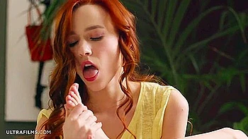 Latex Redhead Teen 18+ Mistress Makes You Jerk Off