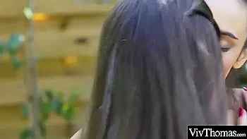 Stunning Brunette Pleasures Her Lesbian Lover