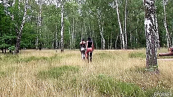 Kinky Lesbians Outdoor Fetish Video