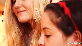 Lewd Lesbians Breathtaking Sex Video