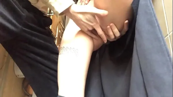 My school teacher made me squirt in a school toilet - real foamy orgasm