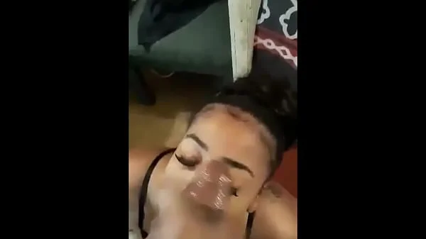 Ebony Babe cumshot