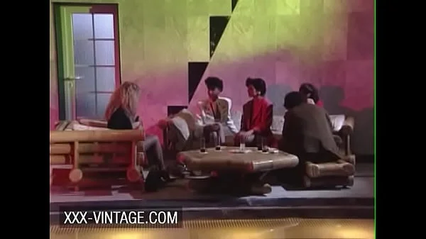 Vintage  orgy in the disco with Sarah Young and friends