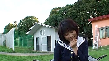 Fabulous Japanese whore Mikan Kururugi in Amazing Outdoor JAV clip