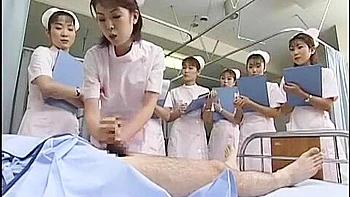 Fabulous Japanese girl Kaho Kasumi, Sasa Handa, Meguru Kosaka in Horny Nurse, Handjobs JAV video
