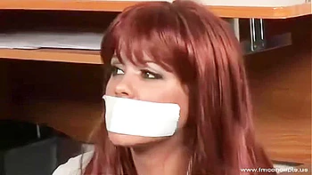 Red head Sophia bound and gagged