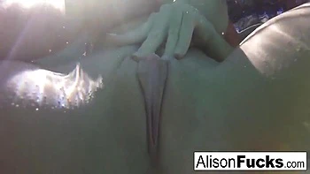 Buxom Takes A Bath And Masturbates - Alison Tyler