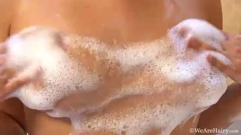 Jasmine Z washes her hairy pussy and hairy body - WeAreHairy