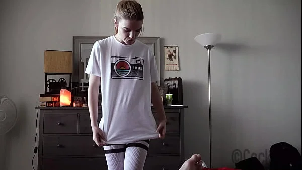 Seductive Step Sister Fucks Step Brother in Thigh-High Socks Preview - Dahlia Red / Emma Johnson