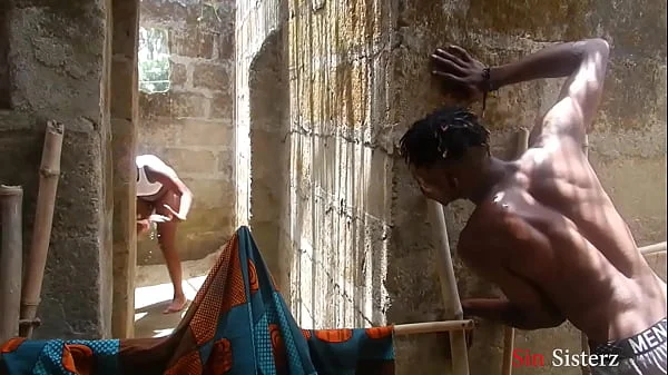 I was having my bath in my step grandma's local bathroom, my neighbor watched came to watch my nakedness, we fucked when i caught him