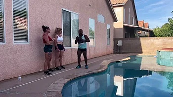 BBC Trainer Domination 2 - Simone Steele Muscular Femdom Threesome