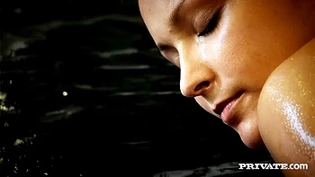 Lana and Leda Wrestle in Oil and Then Have a Lesbian Encounter - Private Porn Sex Videos