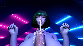 Hot Asian with Huge Boobs Give Titjob POV