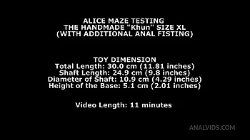 Alice Maze Testing The Handmade Khun Size XL (With Additional