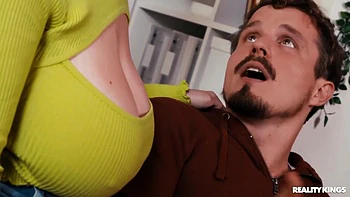 Robbys Gf Leaves And Angie Lets Him Fuck Her Natural Fat Tits