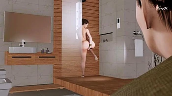 Savita Bhabhi Hot Desi MILF Caught Naked in Bathroom Fingering Pussy