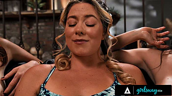 GIRLSWAY - Naughty Stepmoms Convert Stepdaughter River Lynn To Nudism