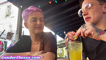 Real trans amateur fucks GF