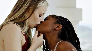 Lesbian Beauties 22 - Interracial: Scene 1 - Takes To Know One