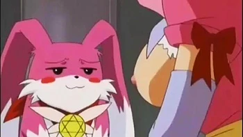 Weird anime hentai storyline with angry busty teen slut