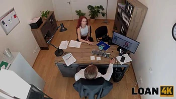 LOAN4K. Gorgeous and young whore Sirena Milano seduced a loan manager and fucked on the table: Porn