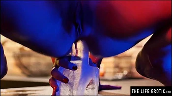 Curvy cutie makes perfect breasts jiggle as she masturbates by The Life Erotic: Porn