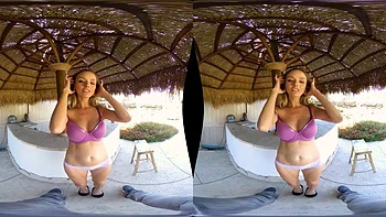 Pristine Edge - Backyard Paradise: Blowjob, Cowgirl  Missonary VR Porn